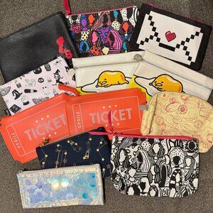Lot of 12 Makeup Bags (mostly ipsy & others!)